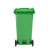 舒蔻 户外垃圾桶大号室外环卫垃圾桶带盖带轮工业物业商用大型塑料分类垃圾箱 绿色厨余120L