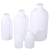 塑料小口圆瓶带内盖刻度HDPE塑料瓶试剂瓶样品瓶带内盖分装留样瓶 500ml