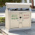 动真格（DONGZHENGE）定制户外垃圾桶不锈钢公园小区分类桶三分类四分类垃圾桶垃圾箱 黑色8 镀锌板三分类