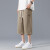 真维斯（Jeanswest）新款华夫格短裤男夏季薄款潮牌休闲七分裤 灰色 XL