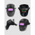 元族电焊面罩防护罩脸部头戴式全自动变光焊帽烧轻便氩弧焊工焊接防护 变光款+10保护片