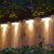 晚灯新款太阳能壁灯楼梯灯户外防水家用庭院装饰花园台阶灯布置露台 升级单色款暖光8只装