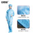 安赛瑞 连体服（不含脚套）XXL 蓝色 适合身高175-180cm 导电纤维连体工作服 10956