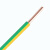 金龙羽 国标铜芯电线电缆 单芯单股硬线 BV-6平方 100米/卷 黄绿双色