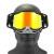百分百骑行眼镜可带近视摩托车越野战术头盔风镜护目镜防尘防风沙 C20白框红鼻金片