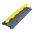 黄黑一二线槽橡胶线槽减速带防压线槽板室内电缆过路保护槽电线B 1000*300*60mm方块波点二线槽