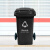 威佳环卫垃圾桶加厚户外垃圾桶大号商用塑料厨余其他垃圾桶带盖 黑色其他加厚款【100L】