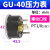 压力表GS GF GU40 50 60高精密过滤器用嵌入式气压表 GU-40 F-GU4010M 10公斤