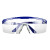 防护眼镜防尘防飞溅抗冲击工业护目镜骑行运动平光防风镜 2501款(蓝框)