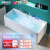 摩恩阳光家用亚克力浴缸一体式无缝独立式冲浪按摩小户型卫生间深泡浴池盆 空缸 1.3m