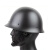 乐子君 GK80式真钢盔安全帽兵迷保安复古合金钢头盔防摔 哑黑PC塑料