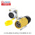 LP-20电源航空插头防水连接器3-12芯黄色光祥雷凌LED显示屏用 LP20型2芯法兰正装（黄色）
