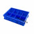 塑料零件盒子分格箱加厚收纳盒周转箱螺丝工具储物盒分隔箱定制 蓝加厚-B型6格箱
