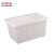 尚留鑫 加厚塑料水箱白色带盖90升670*450*335mm大容量长方形储水储物周转箱