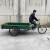 京文 人力脚蹬单刹三轮车 成人加固加厚货运搬运脚踏车 1.2米厢长标准轮三轮车