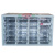 天钢零件箱 螺丝透明零件盒五金式分类抽屉塑料盒20抽零件柜 CDH4201
