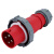 3芯4线5孔德标国曼电气MNIEKNES工业防水插头插座16/32A对接IP67 4芯32A插头(MN3402)