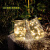 以琛定制太阳能梅森瓶铜线LED灯串户外庭院挂灯彩灯景观圣诞装饰 太阳 阳能星星罐
