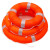 防汛救生圈救生浮圈实心游泳泡沫圈 橙色包布泡沫款 电动救生圈