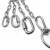 麦锐欧 304不锈钢攀岩登山扣 弹簧扣 保险安全扣 链条环形扣 M6*60标准型(10个/盒）