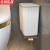 京洲实邦 厨卫两用收纳桶卫生间壁挂式带盖垃圾桶【12L白色带盖】ZJ-2410