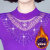 索宛亦（SUOWANYI）加绒/不加绒打底衫女2022冬季新款半高领长袖T恤加厚蕾丝保暖上 紫色【加绒款】 M 100斤以下