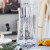 花瓶摆件客厅插花轻奢创意简约原色鲜花百合玻璃花瓶透明水养 HD小号(透明)
