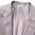 金利来（Goldlion）男装含羊毛格纹修身西服男士款时尚休闲单便西外套 灰色-38 48A