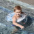 swimbobo儿童游泳圈 宝宝腋下圈 小孩救生浮圈 加厚充气游泳装备泳圈 粉色腰圈（带打气筒） L(内径16cm 18-28斤)