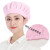 防尘帽子工作帽韩版厨房帽子女做饭炒菜油烟掉发护士工作帽卫生包 粉色布