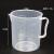 希万辉 实验室多种规格量杯刻度杯塑料烧杯器皿 500ml 5个装
