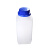 塑料方瓶蓝盖防盗盖塑料瓶试剂瓶样品瓶60/100/250/500/650/1000 塑料方瓶扁小口100ml