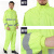 环卫工人雨衣套装反光条分体交通防风执勤保安警示男荧光绿橙色 荧光绿升级款 (编号6 XL