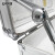 安赛瑞 手提式密码工具箱 铝合金精密仪器箱保险存储箱 证件收纳箱铝箱 50×37×18cm 银色箱填充棉 28480