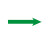 HKNA 电机转向提示安全标识弧形箭头逆时针旋转方向标签流向左M  绿色箭头6.5*2.5cm120贴定制款 
