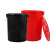 大垃圾桶大号黑色红色环卫黄色绿色厨房户外有盖特大号商用 黑色100K有盖