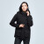 星工（XINGGONG）羽绒冲锋衣两件套 三合一户外防寒保暖防水防风外套女款雅黑色 M码