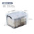京酷KINKOCCL透明塑料收纳整理箱周转箱塑料储物箱中转箱直角加厚款60L49*34.5*28.5cm