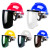 京炼 配安全帽式支架面屏面罩防护冲击头戴式焊帽电焊工专用烧氩弧焊接 支架+白屏