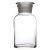 企桥 广口瓶加厚试剂瓶 玻璃广口瓶药棉酒精分装玻璃化学瓶 大口瓶 白色30ml