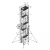 单双宽铝合金脚手架直爬梯加厚铝制品快装焊接架工程移动梯子 平台12米