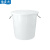 豫震虎 塑料水桶工业蓄水桶大号圆桶大容量清洁桶环卫垃圾桶 60L水桶带盖 白色YZH-472