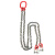 YTYNT   吊具卸扣起重G80铁锁链条子吊装环高强度弓型吊扣拖拉索具8吨2米1   10吨2米2根链条（弓型卸扣）