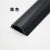 PVC明装线槽木纹线槽弧形地槽耐踩网线槽明线走线遮线地板压线槽 黑色 2号/1.5米长(放5类网线2根)
