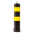 钢管警示柱防撞柱道路固定桩交通停车路桩路障反光立柱挡车柱加厚 固定款50cm