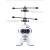 南旗感应飞机飞器发光悬浮遥控公主机器人电动儿童玩具冰雪会飞 蜡笔小新 标配(含充电线)
