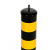 大工象 50cm加厚钢管警示柱 反光柱防撞分道隔离 柱黑黄活动挡车柱