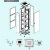 流畅信服高2050宽600深600黑色标准网络数据机房机柜高2050宽600深600网络机柜