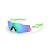 钢米护目镜 骑行眼镜登山眼镜 高清视觉偏光护目眼镜JH-072 亮白绿配件 