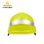 代尔塔(Deltaplus) ABS材质带荧光条反光条 工地工程绝缘安全帽电工防撞耐高温102018 黄色